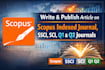 write and publish article on scopus indexed journal, ssci, sci, q1, q2 journals