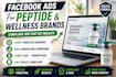 setup peptide facebook ads peptide marketing ads  google ads supplement funnel