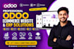 develop odoo ecommerce website design, erp setup, customization, SEO, fix bugs