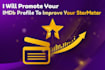 promote your imdb profile to improve your starmeter