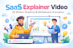 saas explainer video with 2d motion graphics, whiteboard character animation