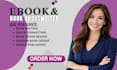 write, ghostwrite, design ebook as non fiction ebook writer