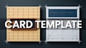 create custom card game template, tarot template and editable card layout