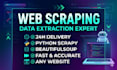 do web scraping data extraction, enrichment in python scrapy selenium octoparse
