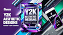 create y2k aesthetic posters, edits and graphic designs