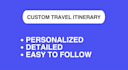 plan a personalized travel itinerary with budget and maps