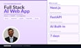 build a react next js web app with ai integration and backend API