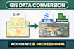 convert gis data shapefile kml geojson raster professionally