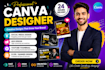 create professional canva graphic designs