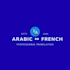 do arabic french translation professionally