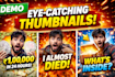 viral youtube thumbnail in 1 hour