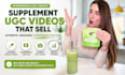 create high converting supplement ugc videos and spokesperson ads