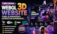 design webgl 3d website animation three js json animation 3d interactive website
