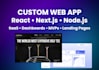 build a custom full stack web app with react and nodejs
