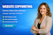 write conversion focused website copy and homepage copywriting