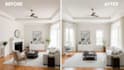 do virtual staging and 3d interior design rendering for real estate airbnb