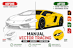 convert redraw trace replicate logo sketch image to vector