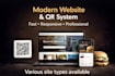 create modern website, online menu and qr code system