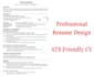 create a professional ats friendly resume and CV