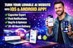 convert web app to ios android using capacitor for lovable ai apps