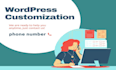 create a wordpress website and customize theme for you