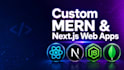 develop a custom web application with a high performance react nextjs frontend