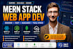 build your web app using mern stack, react, node js, next js