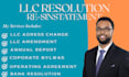 draft llc operating agreement, amendment, resolution, or reinstate llc