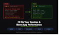 fix crashes and enhance mobile app performance