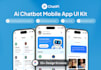 design modern ai chatbot mobile app and web app uiux design