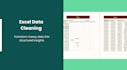 clean your data and create excel reports and dashboards