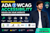 audit and fix shopify website accessibility for ada wcag compliance