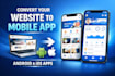convert your website into a webview mobile app