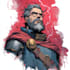 design a powerful superhero with comic style art design