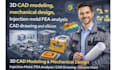 do 3d cad modeling, mechanical design, injection mold fea analysis cad drawing