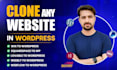 convert, clone or migrate wix, squarespace, or webflow to wordpress elementor