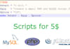 create a small PHP and MySQL script