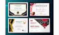 do certificate design, diploma, course certificates
