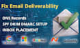 fix email deliverability spf dkim dmarc setup
