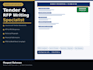 prepare a winning tender, rfp, rfq and bid proposal document