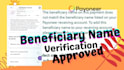 do payoneer beneficiary name verification