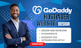 do professional godaddy website design and godaddy redesign landing page clone