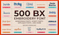 create embroidery font logo in bx dst pes