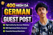 provide german backlinks SEO link building from de guest post