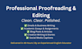 proofread and edit your english content