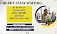 do urgent essay writing as an essay writer