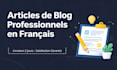 write professional blog articles in french