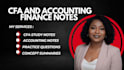 create cfa, accounting and finance learning materials and study plans