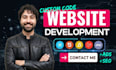 code a custom, modern, and clean landing page