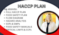 write food safety plan, haccp plan, allergen control, ccps and hazard analysis